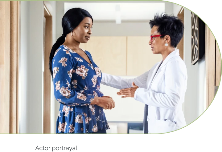 c3g and primary ic-mpgn patient speaking with her doctor